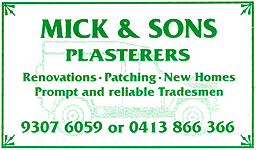 Mick & Sons Plasterers, Perth